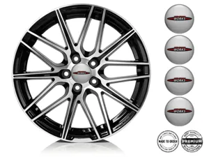 Mini Cooper Style Autocollant Silicone Emblèmes Jante Bombés